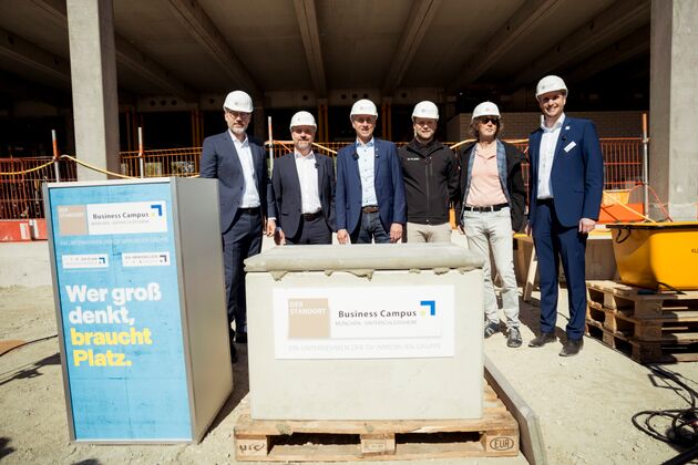 Grundsteinlegung im Business Campus München : Garching